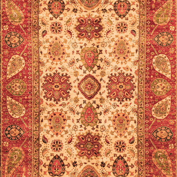 Oriental Orange Traditional Rug, abs3757org