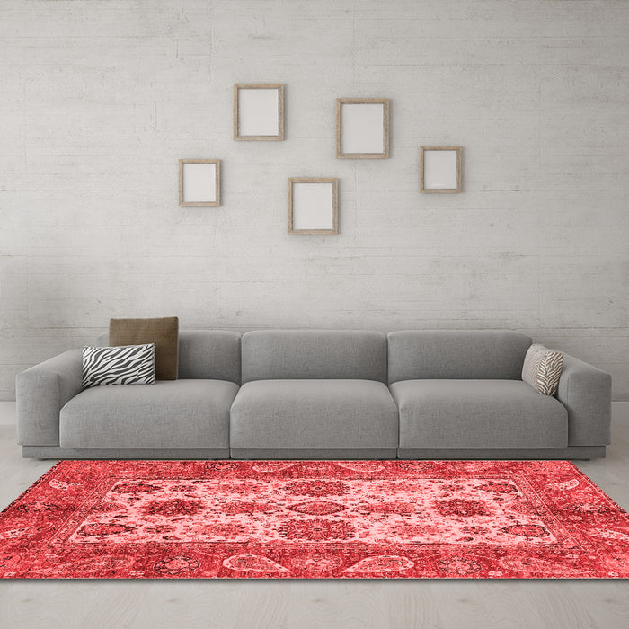 Traditional Red Washable Rugs