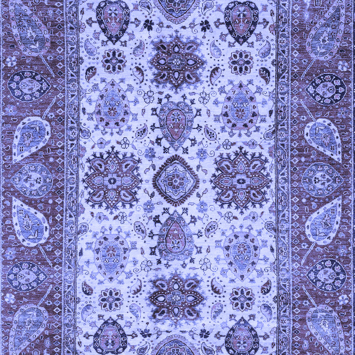 Machine Washable Oriental Blue Traditional Rug, wshabs3757blu