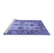 Sideview of Machine Washable Oriental Blue Traditional Rug, wshabs3757blu