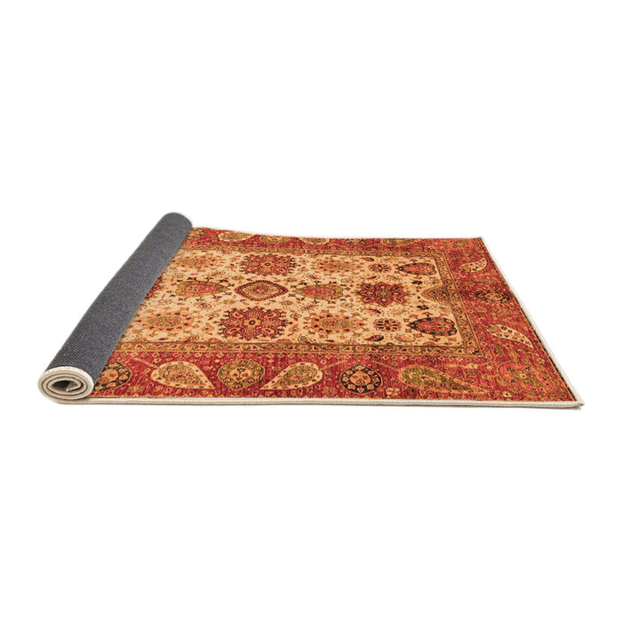 Sideview of Oriental Orange Traditional Rug, abs3757org