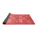 Abstract Red Modern Area Rugs