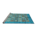 Sideview of Machine Washable Abstract Light Blue Modern Rug, wshabs3758lblu