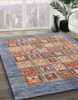 Machine Washable Abstract Rosy-Finch Purple Rug in a Family Room, wshabs3758