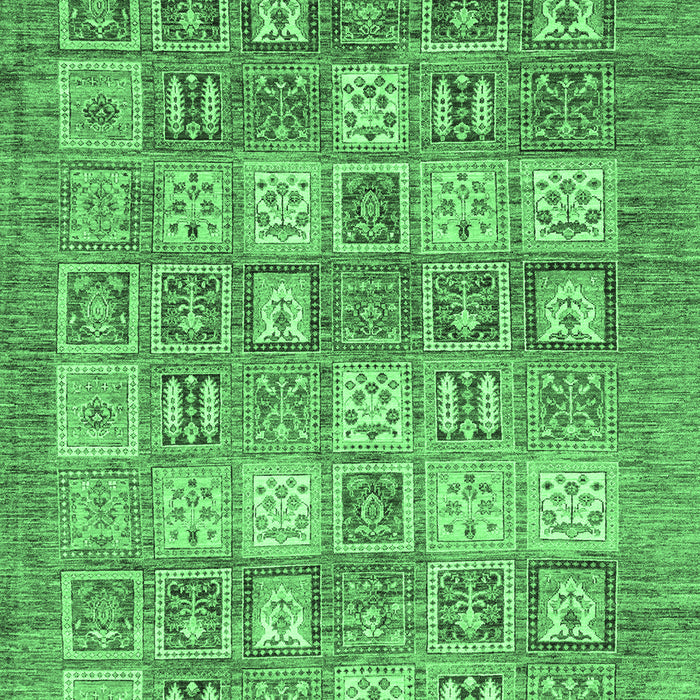 Abstract Emerald Green Modern Rug, abs3758emgrn