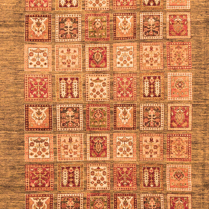 Machine Washable Abstract Orange Modern Area Rugs, wshabs3758org