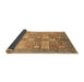 Sideview of Abstract Brown Modern Rug, abs3758brn