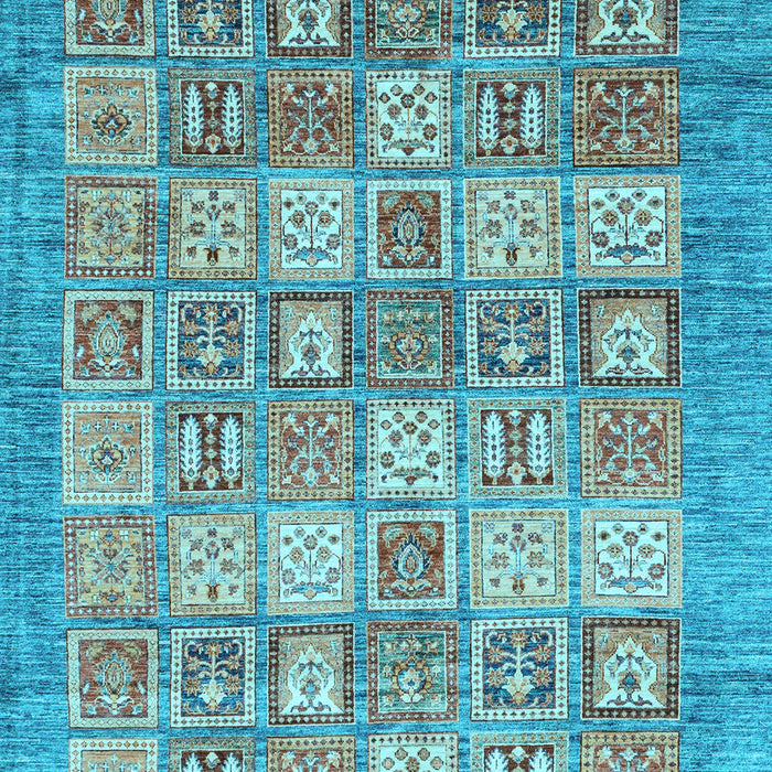 Abstract Light Blue Modern Rug, abs3758lblu