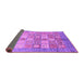 Sideview of Abstract Purple Modern Rug, abs3758pur