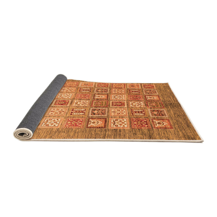 Sideview of Abstract Orange Modern Rug, abs3758org