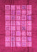 Machine Washable Abstract Pink Modern Rug, wshabs3759pnk