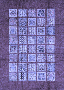 Abstract Blue Modern Rug, abs3759blu