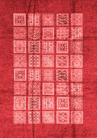 Abstract Red Modern Rug, abs3759red