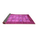 Sideview of Abstract Purple Modern Rug, abs3759pur