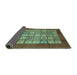 Sideview of Abstract Turquoise Modern Rug, abs3759turq