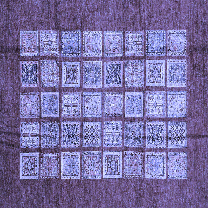 Square Machine Washable Abstract Blue Modern Rug, wshabs3759blu