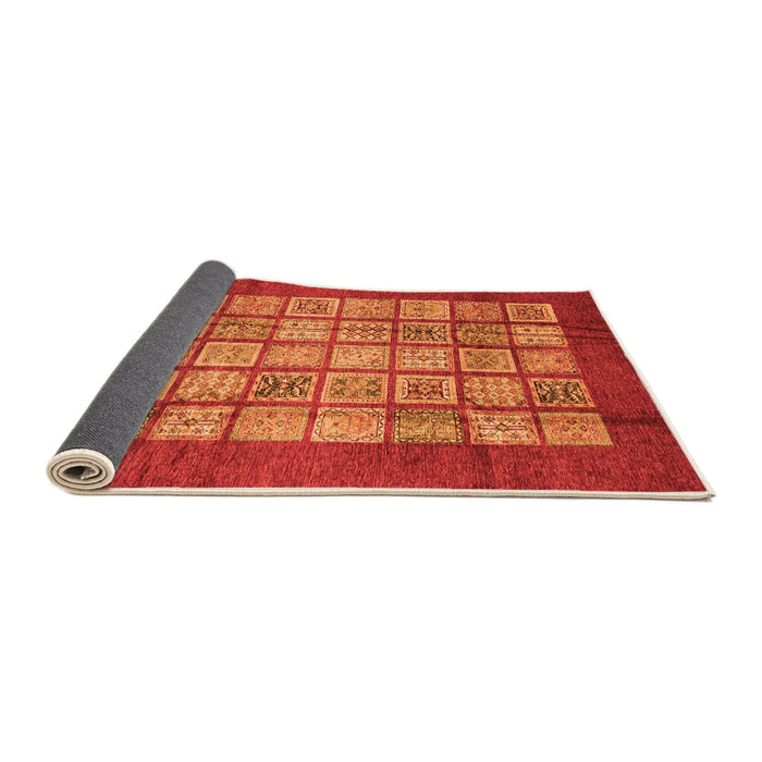 Sideview of Abstract Orange Modern Rug, abs3759org