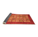 Sideview of Abstract Orange Modern Rug, abs3759org