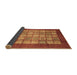 Sideview of Abstract Brown Modern Rug, abs3759brn