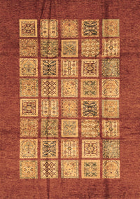 Abstract Brown Modern Rug, abs3759brn