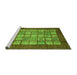 Sideview of Machine Washable Abstract Green Modern Area Rugs, wshabs3759grn