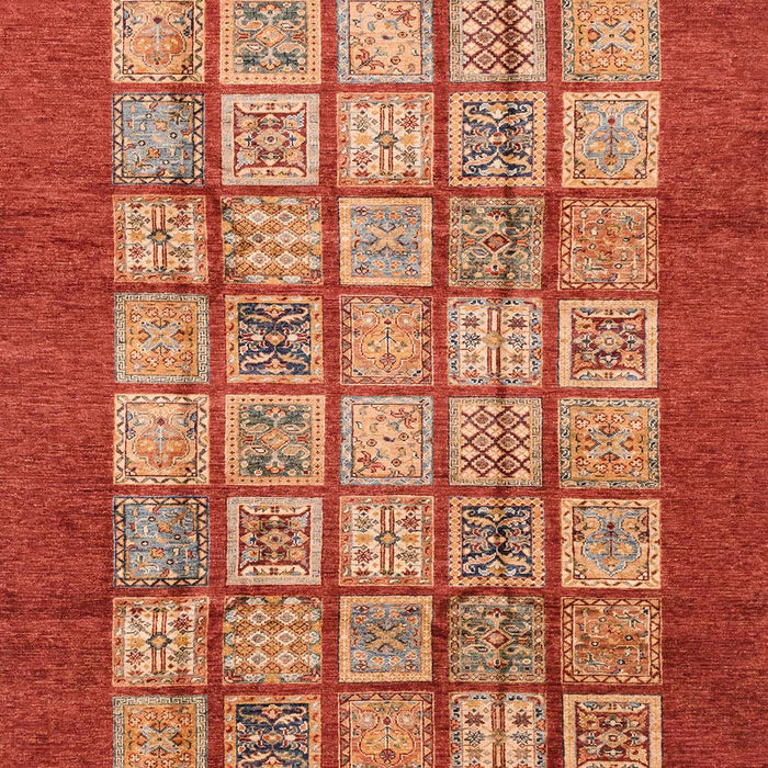 Abstract Neon Red Modern Rug, abs3759