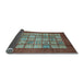 Sideview of Abstract Light Blue Modern Rug, abs3759lblu