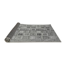 Sideview of Abstract Gray Modern Rug, abs375gry