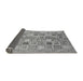 Sideview of Abstract Gray Modern Rug, abs375gry