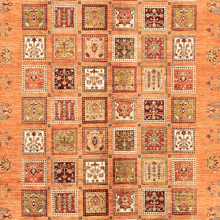 Machine Washable Abstract Orange Modern Area Rugs, wshabs375org