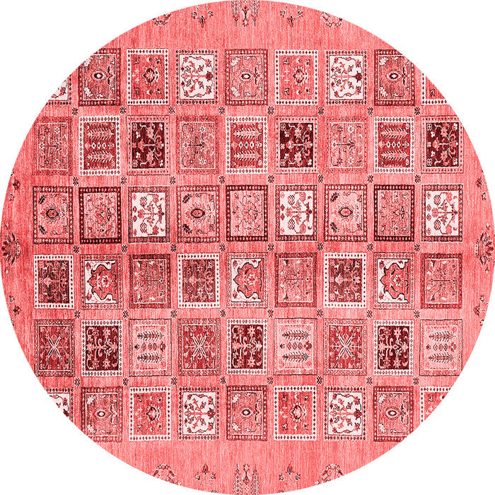 Machine Washable Abstract Red Modern Rug, wshabs375red