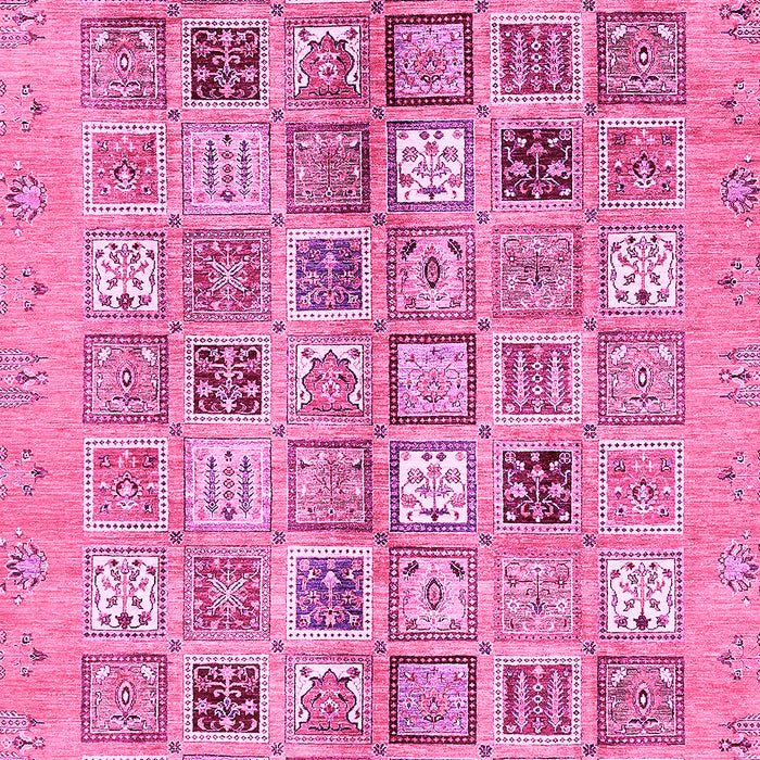 Machine Washable Abstract Pink Modern Rug, wshabs375pnk