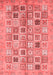 Abstract Red Modern Area Rugs