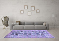 Machine Washable Abstract Blue Modern Rug, wshabs375blu