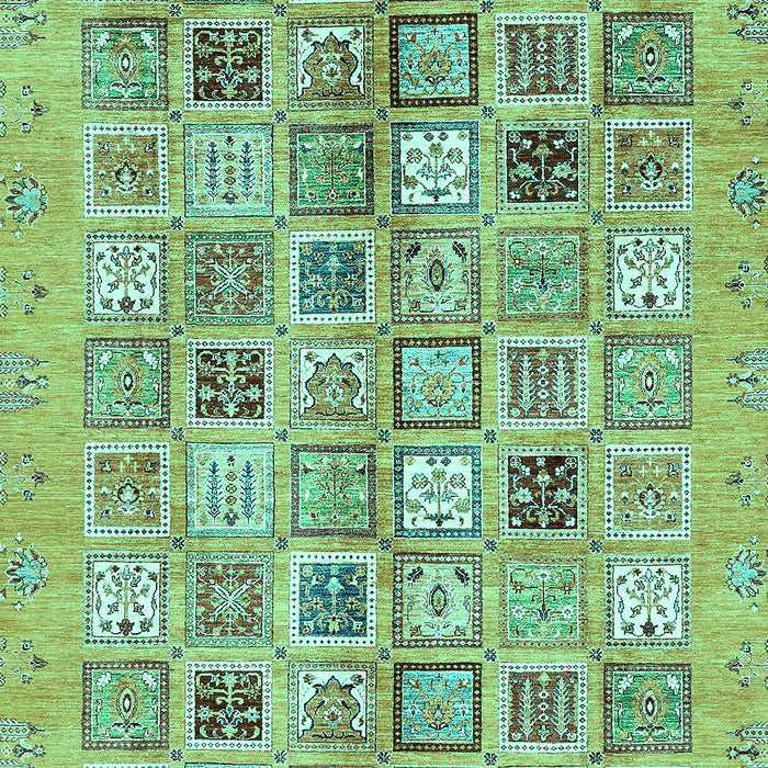 Machine Washable Abstract Turquoise Modern Area Rugs, wshabs375turq