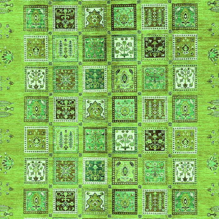 Machine Washable Abstract Green Modern Area Rugs, wshabs375grn