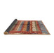 Sideview of Abstract Camel Brown Modern Rug, abs3760