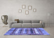 Machine Washable Abstract Blue Modern Rug in a Living Room, wshabs3760blu