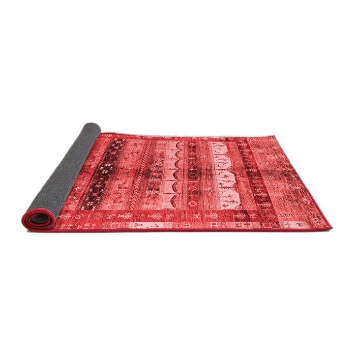 Abstract Red Modern Area Rugs