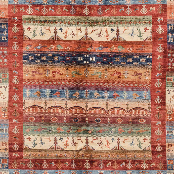 Machine Washable Abstract Camel Brown Rug, wshabs3760