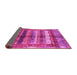 Sideview of Abstract Pink Modern Rug, abs3760pnk