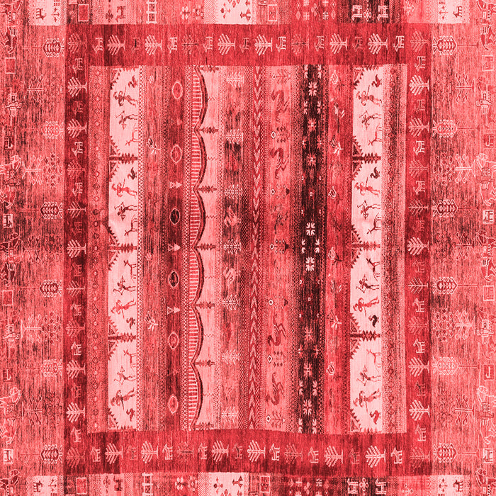 Machine Washable Abstract Red Modern Rug, wshabs3760red