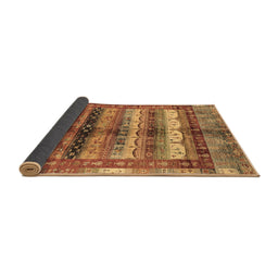 Sideview of Abstract Brown Modern Rug, abs3760brn