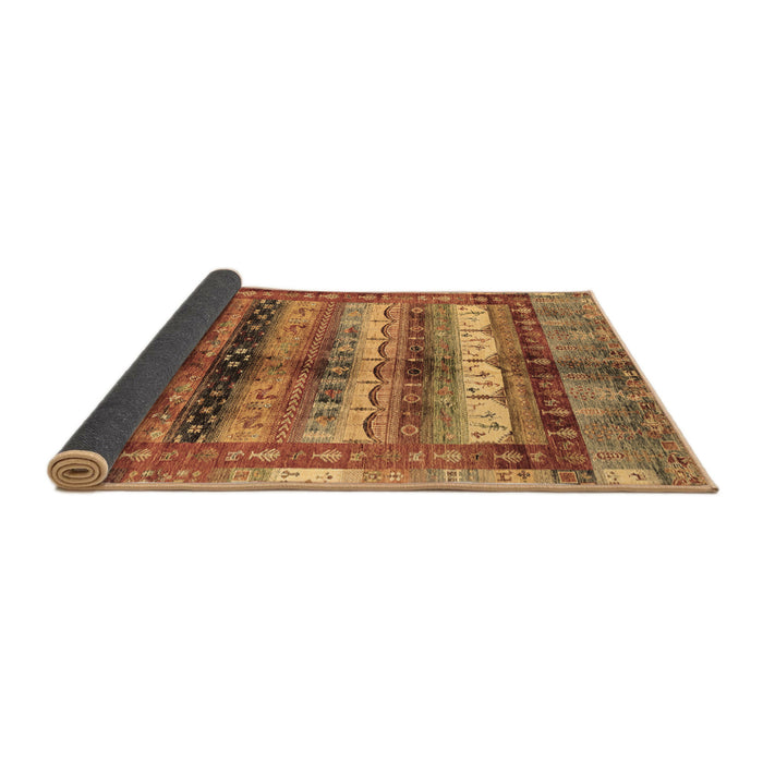 Sideview of Abstract Brown Modern Rug, abs3760brn