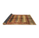 Sideview of Abstract Brown Modern Rug, abs3760brn