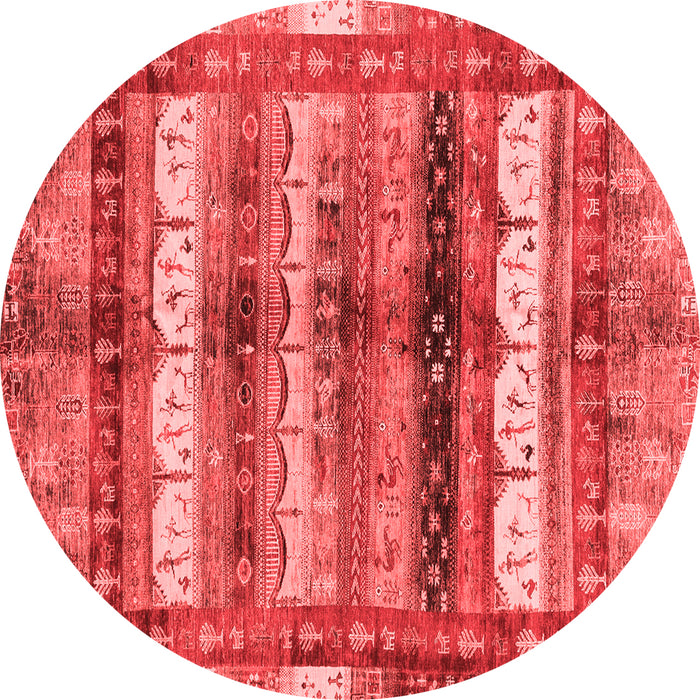Machine Washable Abstract Red Modern Rug, wshabs3760red