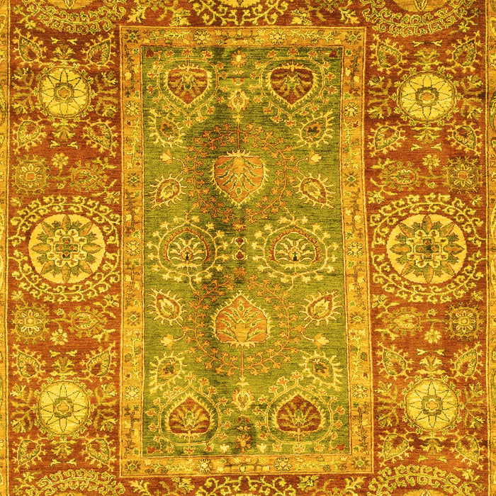 Oriental Yellow Traditional Rug, abs3761yw