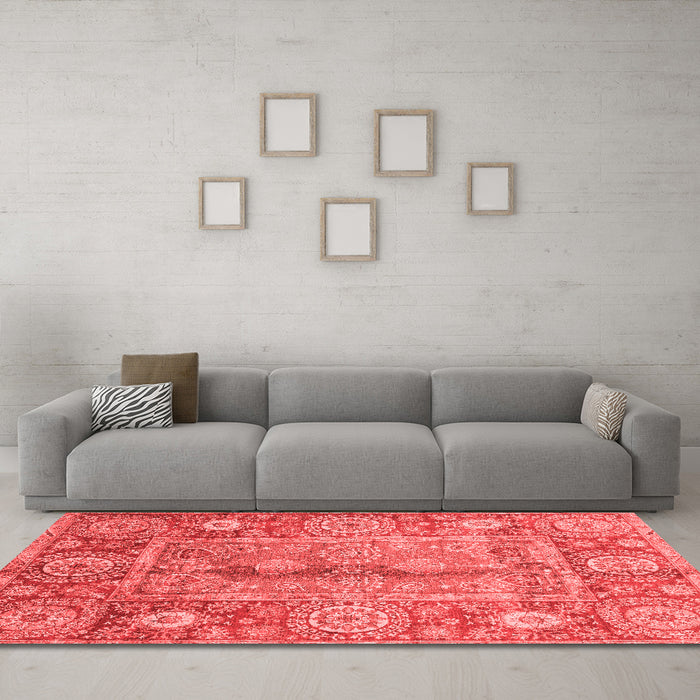 Traditional Red Washable Rugs