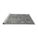 Sideview of Machine Washable Oriental Gray Traditional Rug, wshabs3761gry