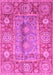 Machine Washable Oriental Pink Traditional Rug, wshabs3761pnk